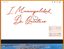 Tablet Screenshot of muniquintero.cl